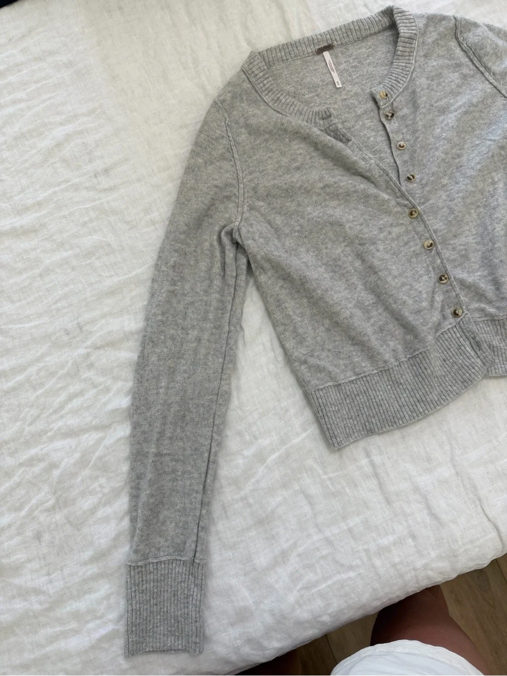 Free people gray cardigan